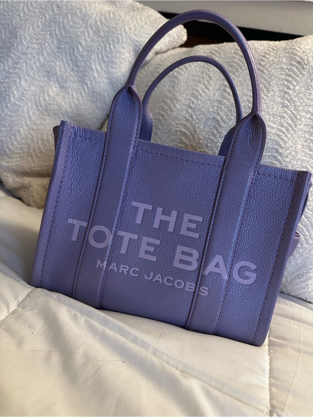 Marc Jacobs Lavender Pebbled Leather Tote